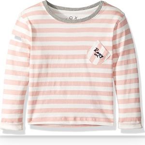 ROXY GIRL Ocean Of Story Long Sleeve T-Shirt. Size 7.
